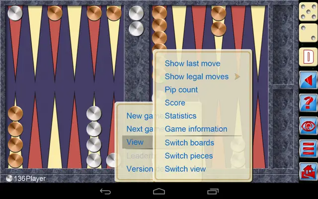 Backgammon V+ android App screenshot 2